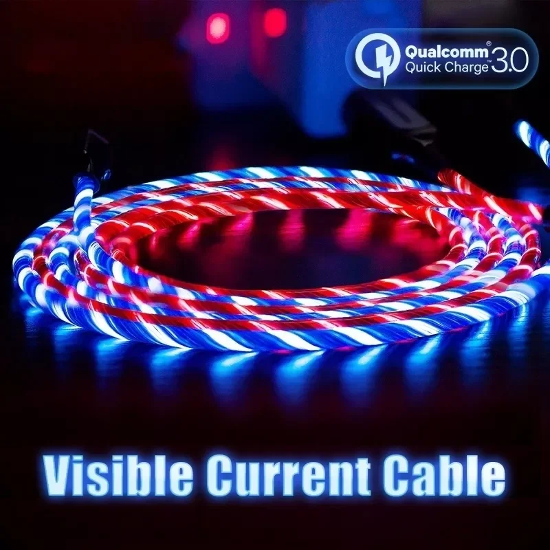 LED glowing USB TypeC Charger Cable For Android Xiaomi Mi 5 6 8 se Galaxy S8 S9 Plus Huawei P10 P20 Pro Fast Charging for iPhone
LED glowing USB TypeC Charger Cable For Android Xiaomi Mi 5 6 8 se Galaxy S8 S9 Plus Huawei P10 P20 Pro Fast Charging for iPhone