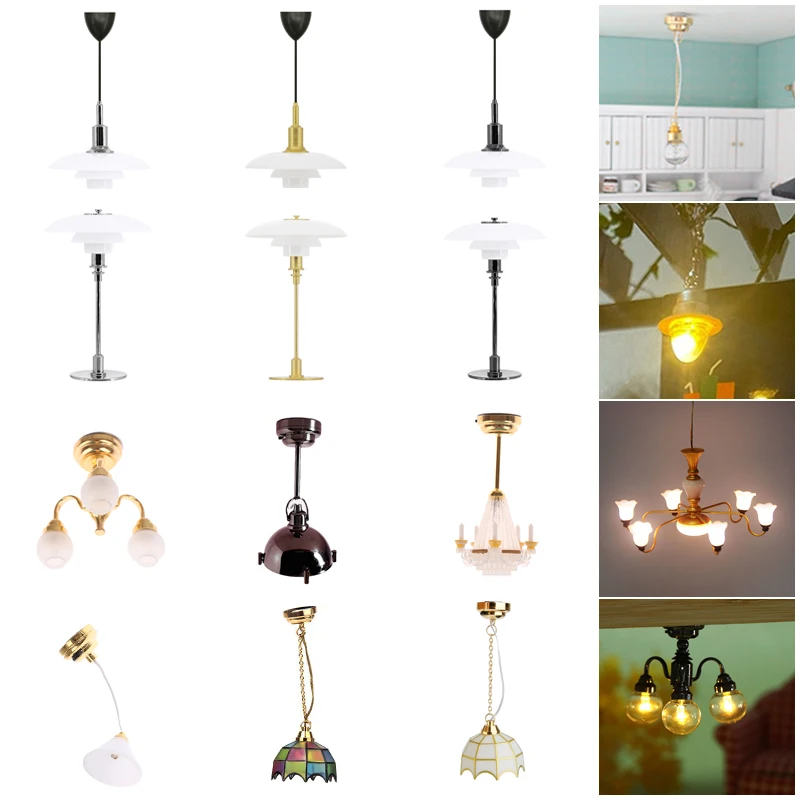 1:6 1:12 Dollhouse Mini Battery-operated Powered Table Lamp Doll House Decor Lighting Desk Light Chandelier Furniture Toys
1:6 1:12 Dollhouse Mini Battery-operated Powered Table Lamp Doll House Decor Lighting Desk Light Chandelier Furniture Toys