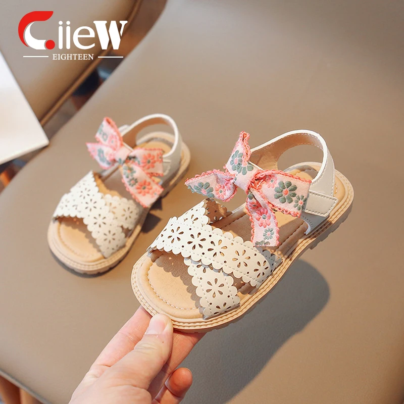 Сандалии для девочек, элегантные шлепанцы с мягкой подошвой, с бантом, для младенцев, размеры 23-34
Сандалии для девочек, элегантные шлепанцы с мягкой подошвой, с бантом, для младенцев, размеры 23-34