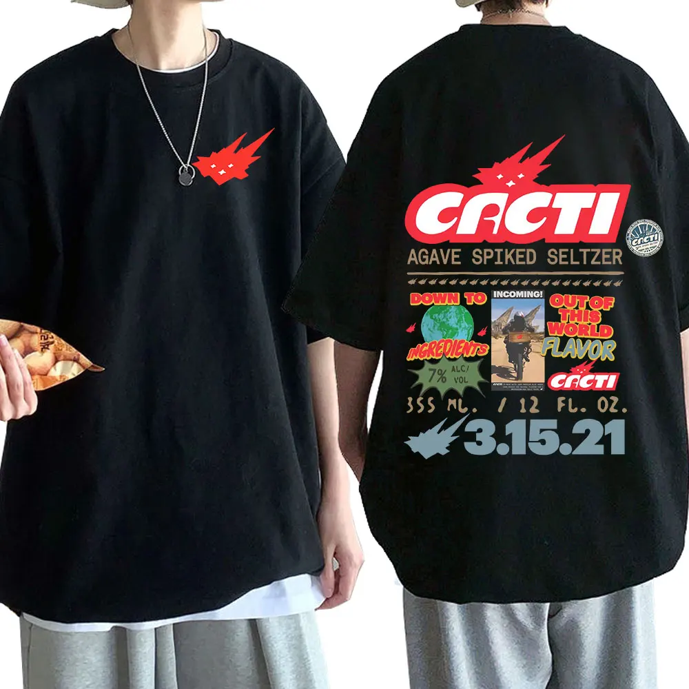 Rapper Travis Scott T shirt Men's Short Sleeve Casual Oversize T-shirt Cactus Jack Print T-shirts Clothes Hip Hop Streetwear
Rapper Travis Scott T shirt Men's Short Sleeve Casual Oversize T-shirt Cactus Jack Print T-shirts Clothes Hip Hop Streetwear