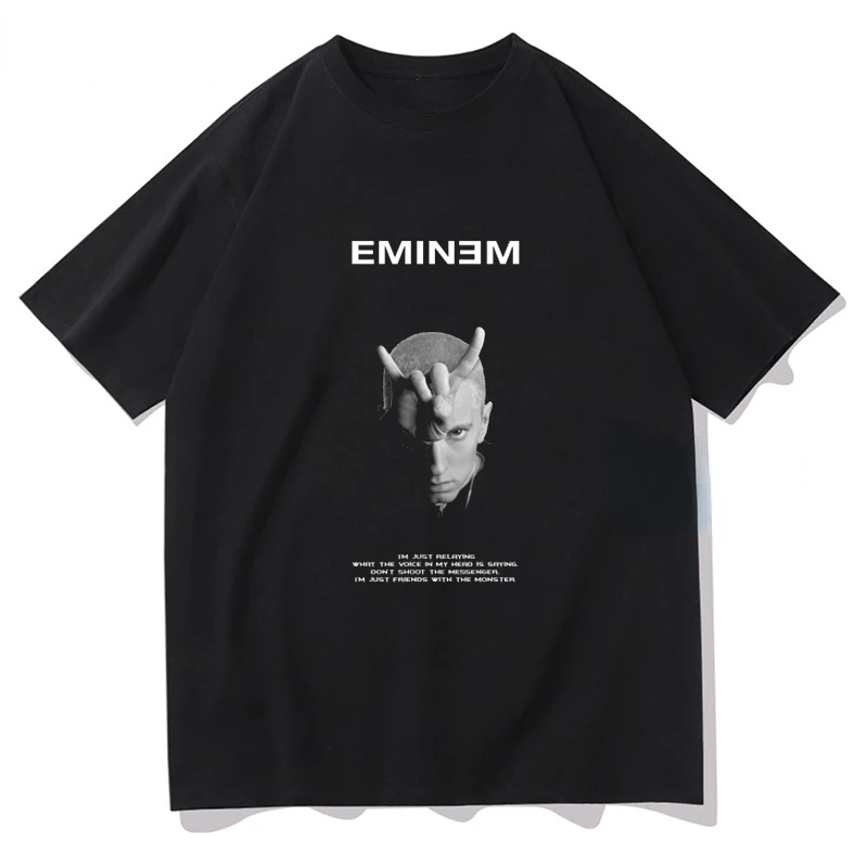 Футболка унисекс Eminem в стиле хип-хоп, рэп-поп, модная футболка с круглым вырезом, одежда для пары, уличная одежда в стиле Харадзюку, эстетична...
Футболка унисекс Eminem в стиле хип-хоп, рэп-поп, модная футболка с круглым вырезом, одежда для пары, уличная одежда в стиле Харадзюку, эстетична...