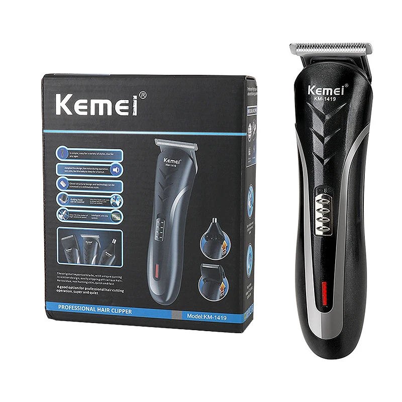 Kemei Rechargeable Electric Hair Clipper for Men Power Steel Cutter Head barber Cordless Hair Trimmer in Hair Cutting Machine
Kemei Rechargeable Electric Hair Clipper for Men Power Steel Cutter Head barber Cordless Hair Trimmer in Hair Cutting Machine