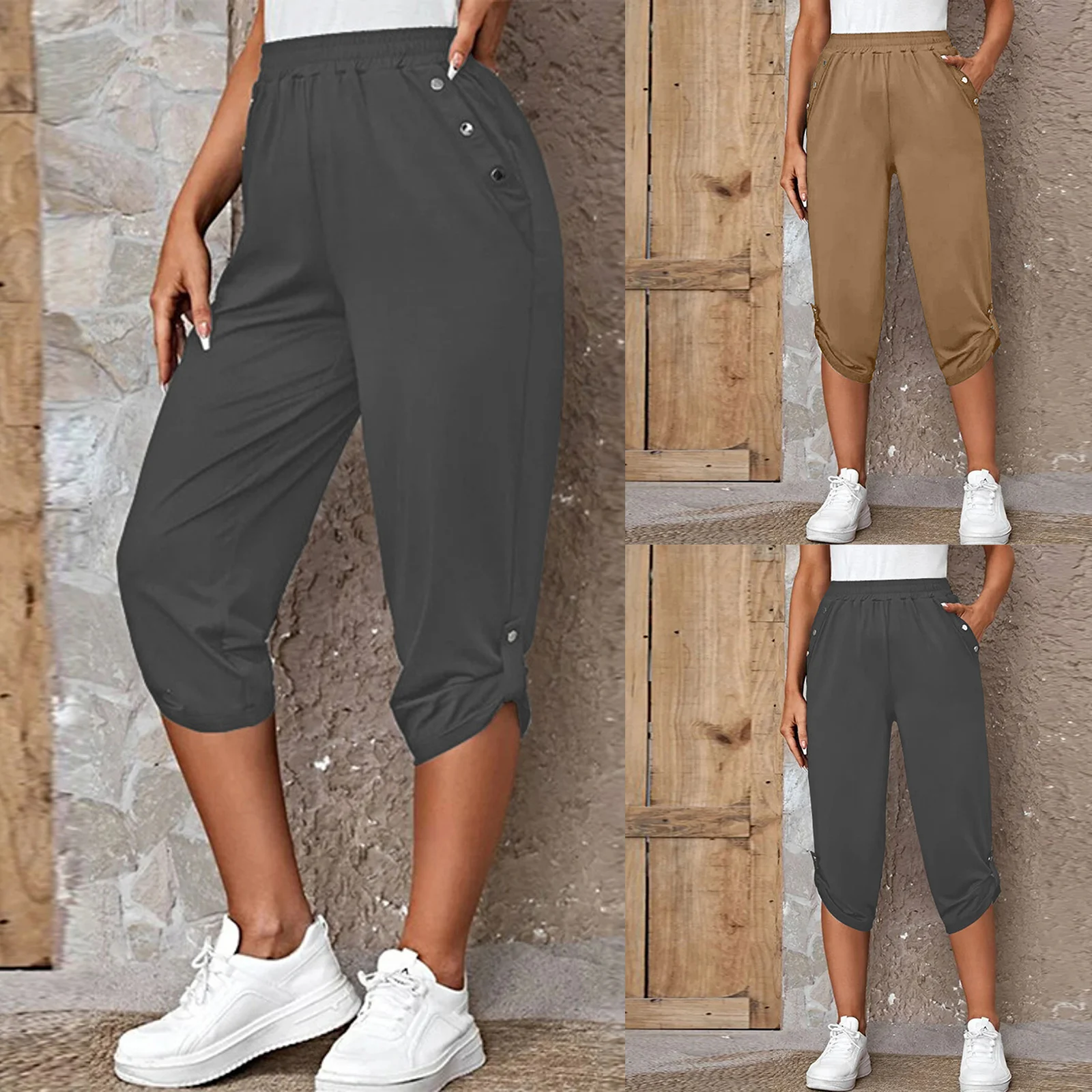 Linen Pajamas Women European And American Summer New Casual Cropped Elastic Pants For Women Fashion Womens Pants Casual
Linen Pajamas Women European And American Summer New Casual Cropped Elastic Pants For Women Fashion Womens Pants Casual