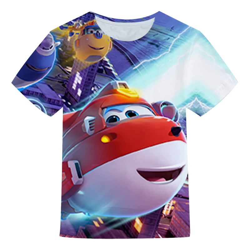 3D Cool T-shirts Clothes Print Kawaii Super Wings T-shirts Cartoon Short-Sleeved T-Shirt Summer Boy Color Clothes Drop 4 -14T
3D Cool T-shirts Clothes Print Kawaii Super Wings T-shirts Cartoon Short-Sleeved T-Shirt Summer Boy Color Clothes Drop 4 -14T
