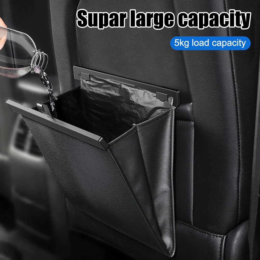 Car Trash Can Hanging Back Seat Garbage Bag PU Leather Waterproof Lining Magnetic Trash Bag Car Trunk SUV Interior Organizer
Car Trash Can Hanging Back Seat Garbage Bag PU Leather Waterproof Lining Magnetic Trash Bag Car Trunk SUV Interior Organizer