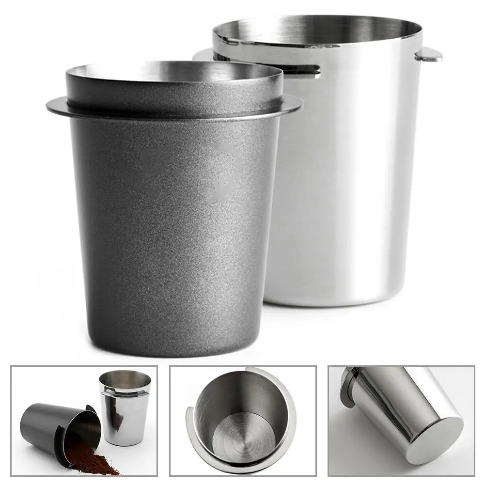 58mm Stainless Steel Coffee Dosing Cup Espresso Machine Cup Powder Feeder Part For Espresso Machine Grinder Assistant
58mm Stainless Steel Coffee Dosing Cup Espresso Machine Cup Powder Feeder Part For Espresso Machine Grinder Assistant