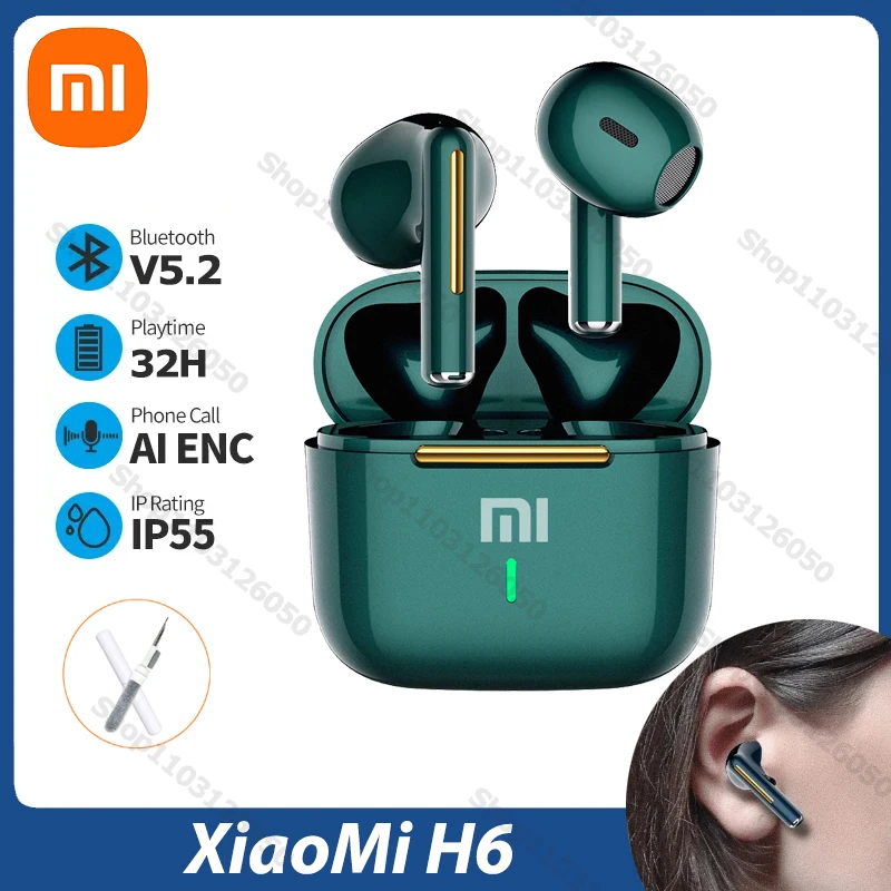 Оригинальные наушники Xiaomi Mijia H6, Bluetooth наушники с сенсорным управлением, наушники-вкладыши, спортивная игра, шумовая гарнитура с микрофоном, TWS, водонепроницаемая
Оригинальные наушники Xiaomi Mijia H6, Bluetooth наушники с сенсорным управлением, наушники-вкладыши, спортивная игра, шумовая гарнитура с микрофоном, TWS, водонепроницаемая