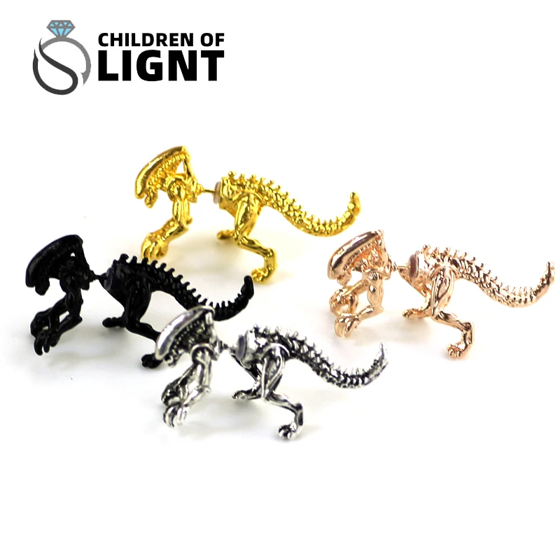 Alien Dinosaur Skeleton Piercing Earrings Men Stud Jewelry Stud Earrings Y2k Metal Punk Animal Earrings Women Ear Bijoux
Alien Dinosaur Skeleton Piercing Earrings Men Stud Jewelry Stud Earrings Y2k Metal Punk Animal Earrings Women Ear Bijoux