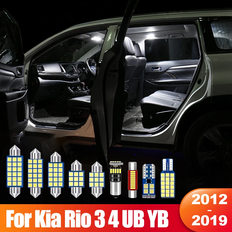 For Kia Rio 3 4 UB YB 2012 2013 2014 2015 2016 2017 2018 2019 10pcs Car LED Interior Dome Lamp Glove Box Trunk Light Accessories
For Kia Rio 3 4 UB YB 2012 2013 2014 2015 2016 2017 2018 2019 10pcs Car LED Interior Dome Lamp Glove Box Trunk Light Accessories