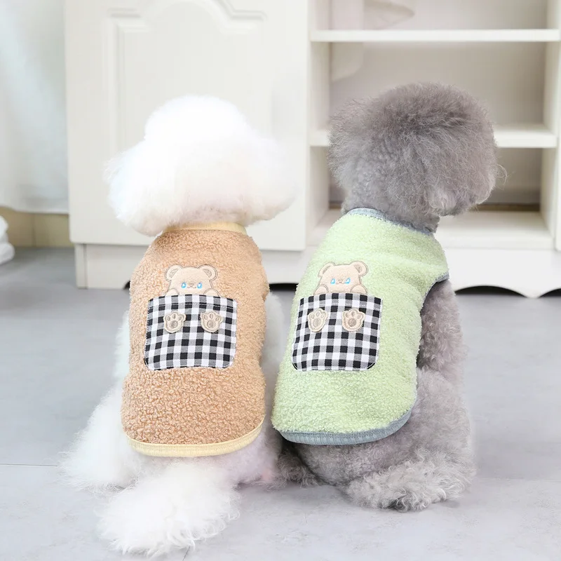 Pet Dog Clothes 21 Autumn and Winter Double Layer Fleece Warm Pocket Bear Cotton Vest Teddy Small Dog
Pet Dog Clothes 21 Autumn and Winter Double Layer Fleece Warm Pocket Bear Cotton Vest Teddy Small Dog