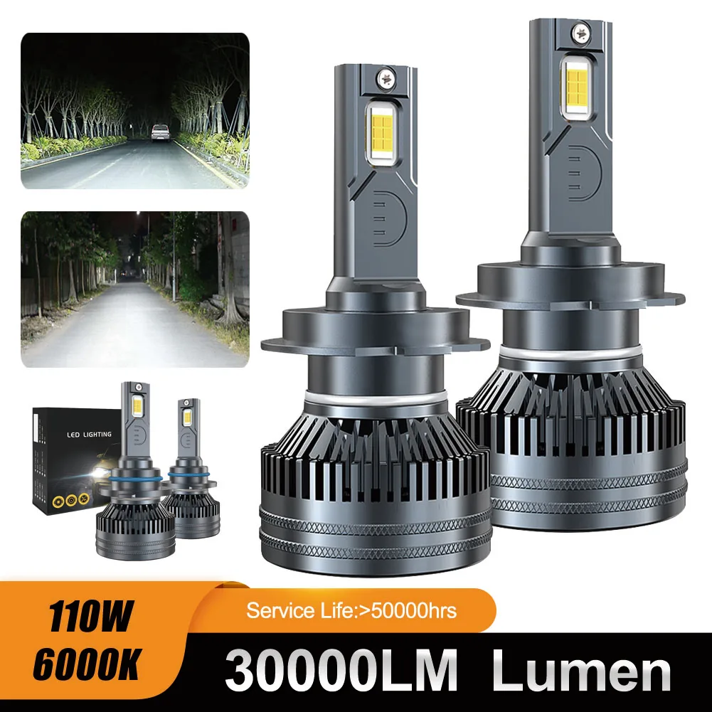 30000LM Car Led Headlight H7 H4 H11H1 H8 H9 HB4 HB3 9005 9006 9012 Led Bulbs 600K High /Low Beam Fog Light Auto Accessories
30000LM Car Led Headlight H7 H4 H11H1 H8 H9 HB4 HB3 9005 9006 9012 Led Bulbs 600K High /Low Beam Fog Light Auto Accessories