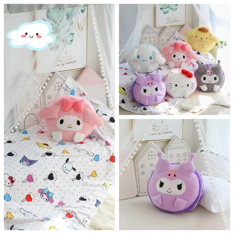 Sanrios Kuromi Cinnamoroll My Melody Hellokittys помпоны Purins аниме милая мультяшная плюшевая подушка одеяло мягкая и удобная
Sanrios Kuromi Cinnamoroll My Melody Hellokittys помпоны Purins аниме милая мультяшная плюшевая подушка одеяло мягкая и удобная