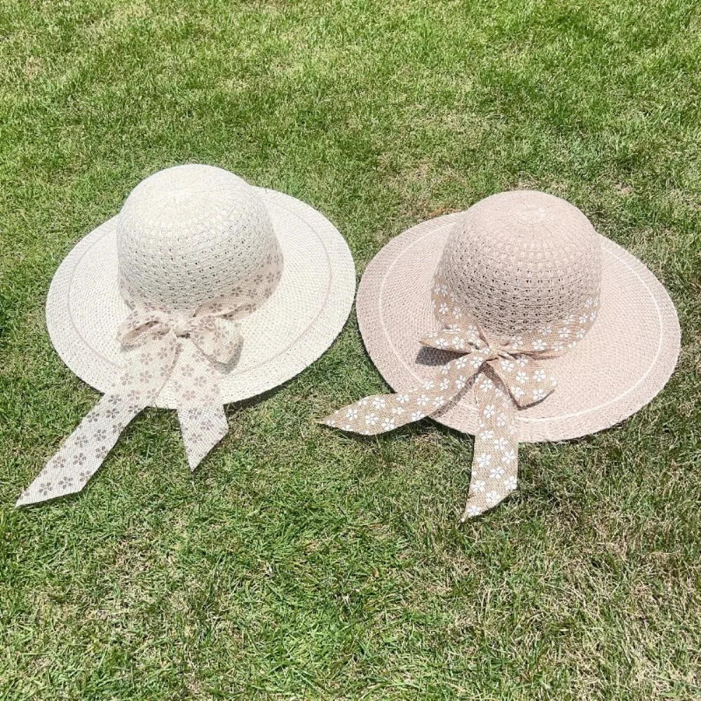 Cotton Polyester Sunscreen Cap Large Brim Straw Hat New Bow Tie Ribbon for Outdoors Spring Summer Lady
Cotton Polyester Sunscreen Cap Large Brim Straw Hat New Bow Tie Ribbon for Outdoors Spring Summer Lady