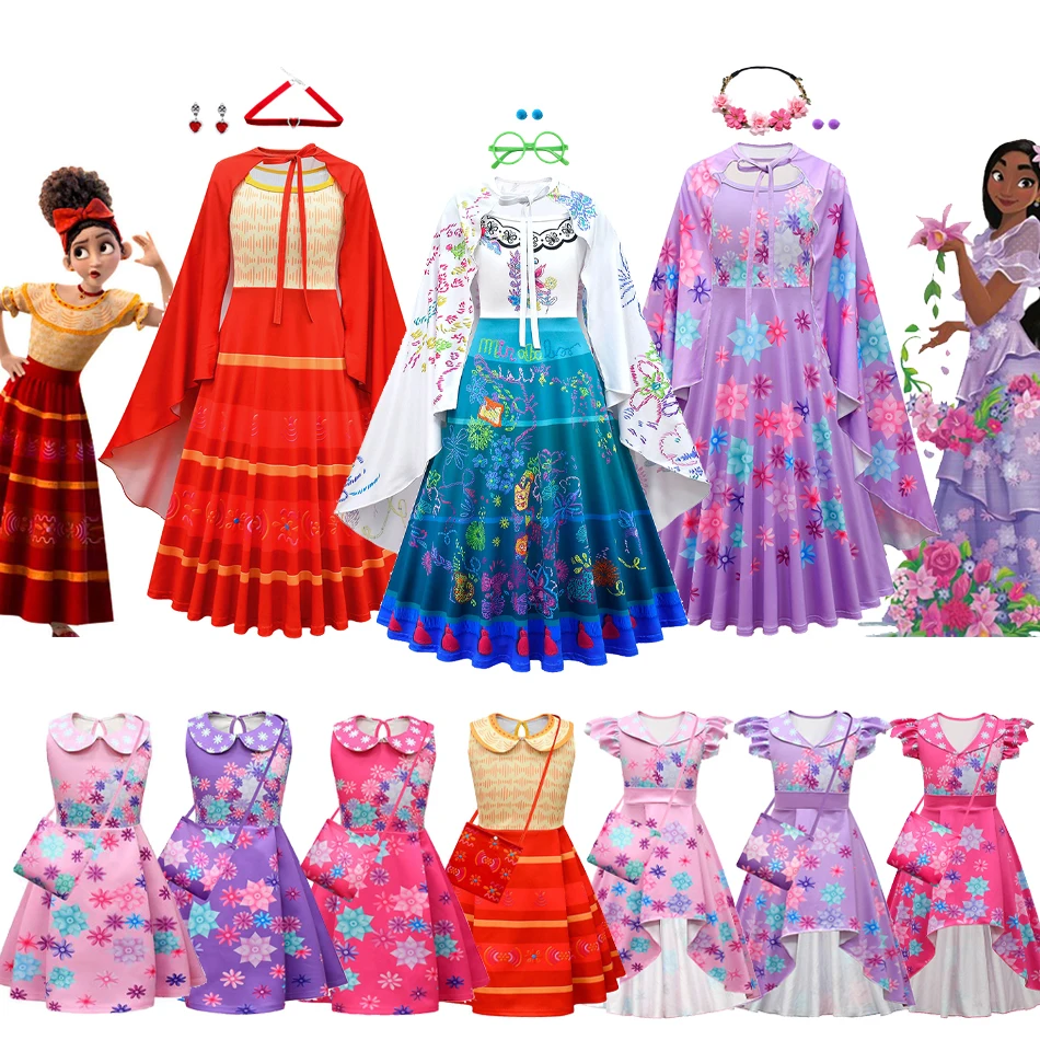 Disney Encanto Costume Princess Dress Suit Charm for Girls Cosplay Isabela Carnival Birthday Party Christmas Girls Clothes Bag
Disney Encanto Costume Princess Dress Suit Charm for Girls Cosplay Isabela Carnival Birthday Party Christmas Girls Clothes Bag