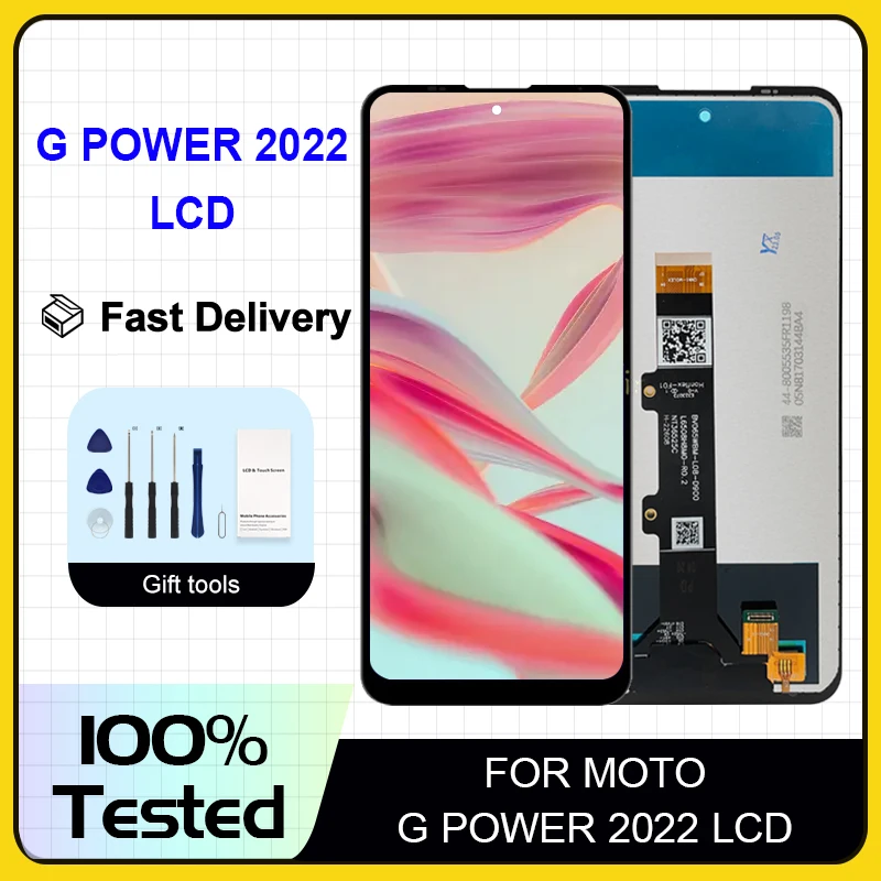 ЖК-дисплей 6,5 дюйма для Moto G Power 2022 с сенсорной панелью и дигитайзером в сборе для Motorola Moto G Power 2022, дисплей с рамкой
ЖК-дисплей 6,5 дюйма для Moto G Power 2022 с сенсорной панелью и дигитайзером в сборе для Motorola Moto G Power 2022, дисплей с рамкой