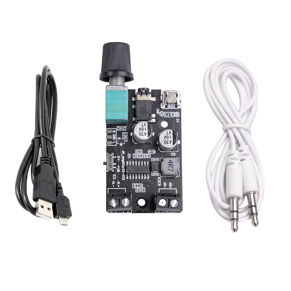 Power Amplifier Board Music AUX Speaker DC 5V Amplifier Board Dual Channel Audio AMP with Volume Control
Power Amplifier Board Music AUX Speaker DC 5V Amplifier Board Dual Channel Audio AMP with Volume Control