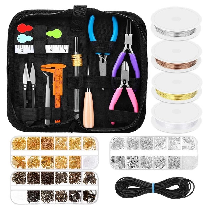 Oxford Cloth Leather Tool Bag DIY Bracelet Necklace Making and Repairing Mini Hand Pliers Needle Ring Buckle Material
Oxford Cloth Leather Tool Bag DIY Bracelet Necklace Making and Repairing Mini Hand Pliers Needle Ring Buckle Material