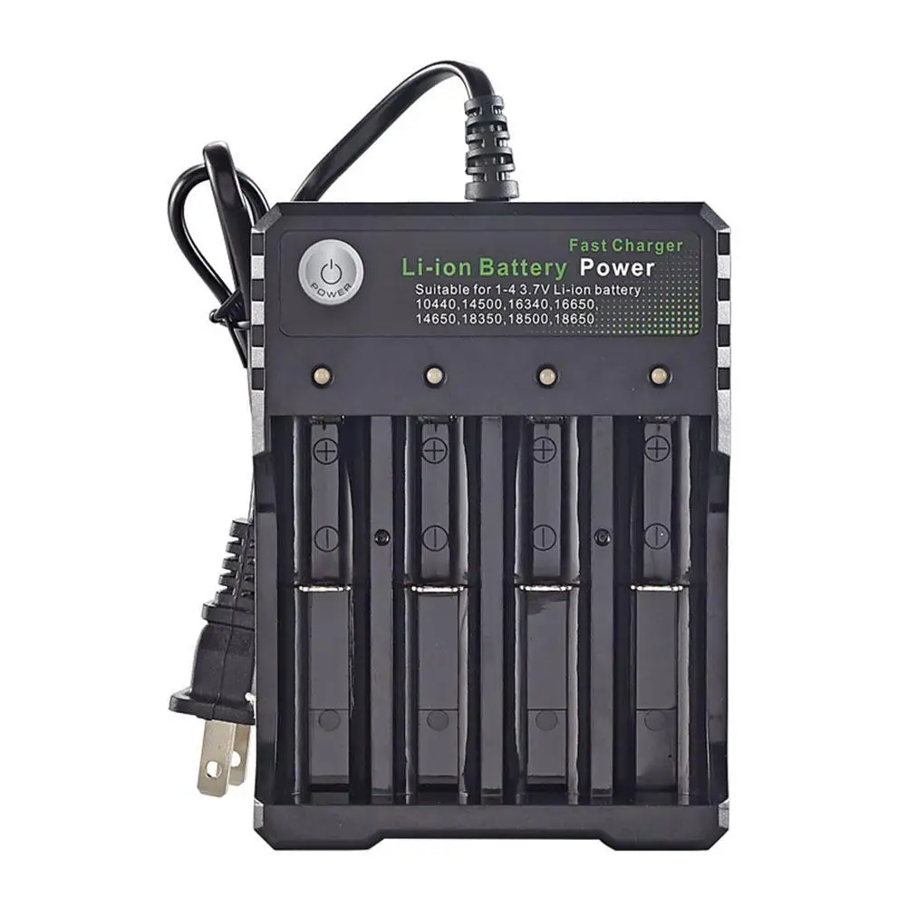 4 Slot Battery Charger Intelligent Fast USB Charger For E Lithium Battery Charger For 18650 Charging
4 Slot Battery Charger Intelligent Fast USB Charger For E Lithium Battery Charger For 18650 Charging