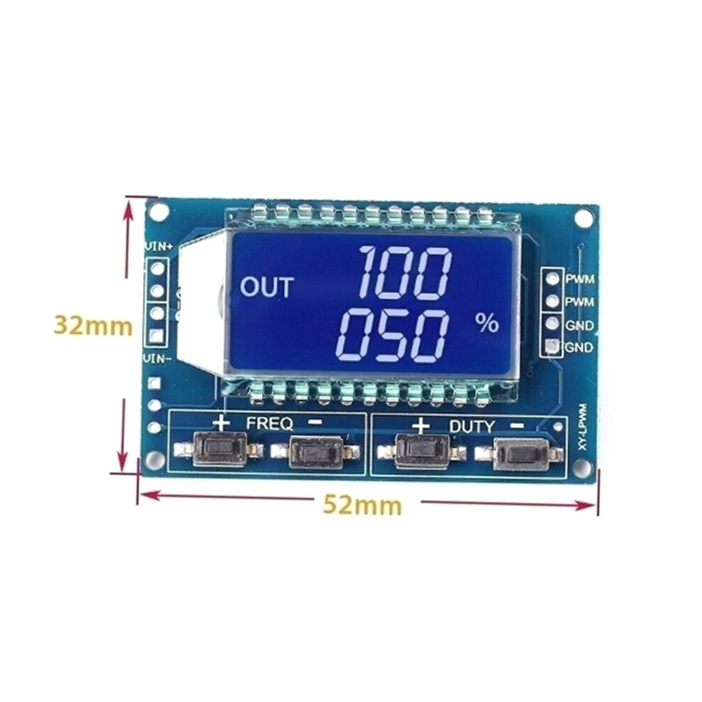 Практичный модуль генератора PWM 1 Гц ~ 150 кГц 3,3 ~ 30 в аксессуары Регулируемая частота рабочего цикла Высокое качество импульса
Практичный модуль генератора PWM 1 Гц ~ 150 кГц 3,3 ~ 30 в аксессуары Регулируемая частота рабочего цикла Высокое качество импульса