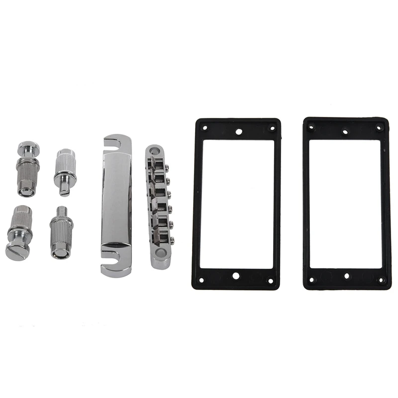 1Set Guitar Tune-O-Matic Bridge Tail For Les Paul LP Style With 1Set Pickup Mounting Ring Frame For Electric Guitar 
1Set Guitar Tune-O-Matic Bridge Tail For Les Paul LP Style With 1Set Pickup Mounting Ring Frame For Electric Guitar