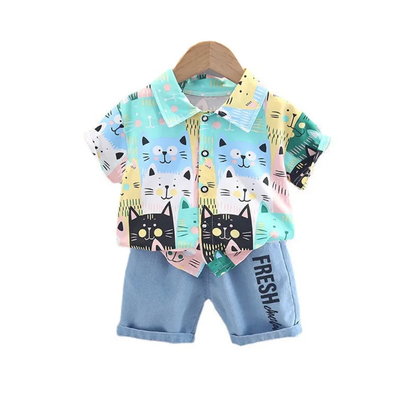 New Summer Baby Boys Clothes Suit Children Fashion Cartoon Shirt Shorts 2Pcs/Sets Toddler Casual Costume Infant Kids Tracksuits
New Summer Baby Boys Clothes Suit Children Fashion Cartoon Shirt Shorts 2Pcs/Sets Toddler Casual Costume Infant Kids Tracksuits