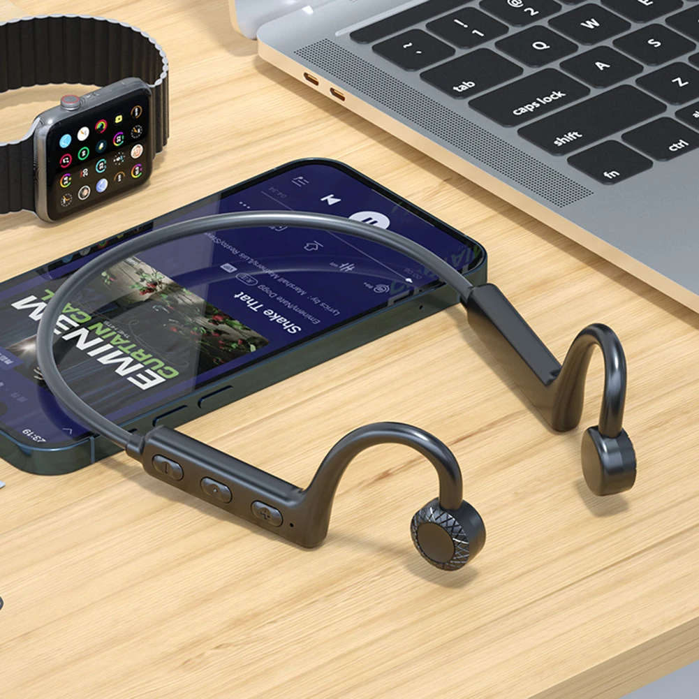KS19 Bluetooth Bone Conduction Headset Wireless Outdoor Sport Open Ear Headphone Light Burden Light Portable And Lightweight
KS19 Bluetooth Bone Conduction Headset Wireless Outdoor Sport Open Ear Headphone Light Burden Light Portable And Lightweight