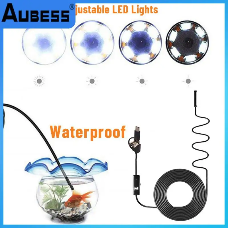 Built-in 6 Led Lights Mini Usb Endoscope High Resolution 3 In 1 Micro-cameras Waterproof Endoscope Black Wire Borescope Detector
Built-in 6 Led Lights Mini Usb Endoscope High Resolution 3 In 1 Micro-cameras Waterproof Endoscope Black Wire Borescope Detector