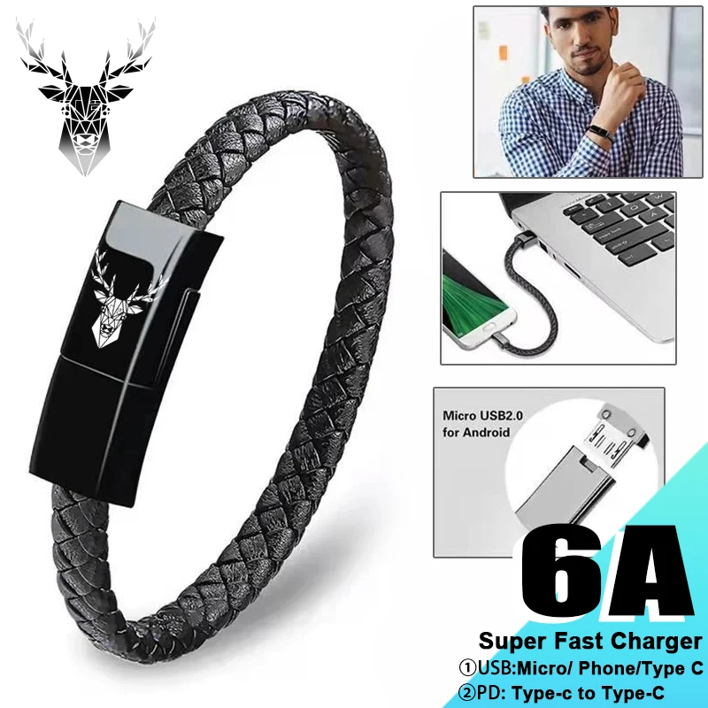 EONLINE 3D Cartoon 6A Bracelet USB Super Fast Charging Cable Data Charging Cord for All Phone USB C cable for samsung HUAWEI S8
EONLINE 3D Cartoon 6A Bracelet USB Super Fast Charging Cable Data Charging Cord for All Phone USB C cable for samsung HUAWEI S8