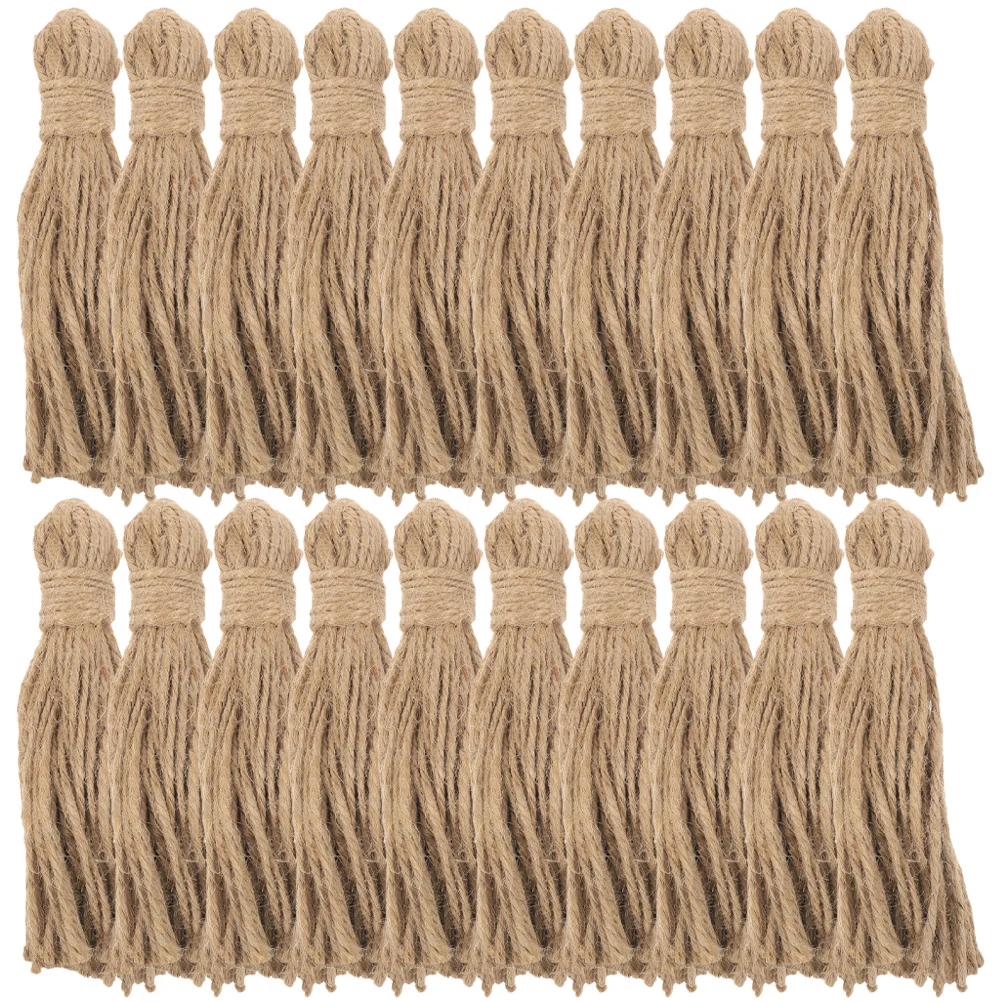 20 Pcs Jute Tassel Hanging Ear Pendant DIY Gift Tags Tassels Bookmarks Decorative Curtain Pendants
20 Pcs Jute Tassel Hanging Ear Pendant DIY Gift Tags Tassels Bookmarks Decorative Curtain Pendants