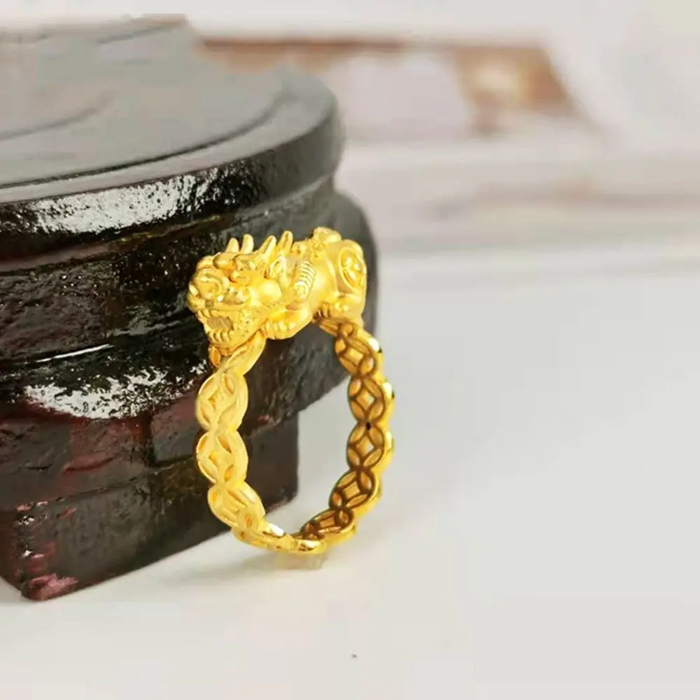 Finger Ring Animal Punk Style Ring Vietnamese Sand Gold Ring Korean Style Ring Women Pixiu Ring Adjustable Opening Ring
Finger Ring Animal Punk Style Ring Vietnamese Sand Gold Ring Korean Style Ring Women Pixiu Ring Adjustable Opening Ring