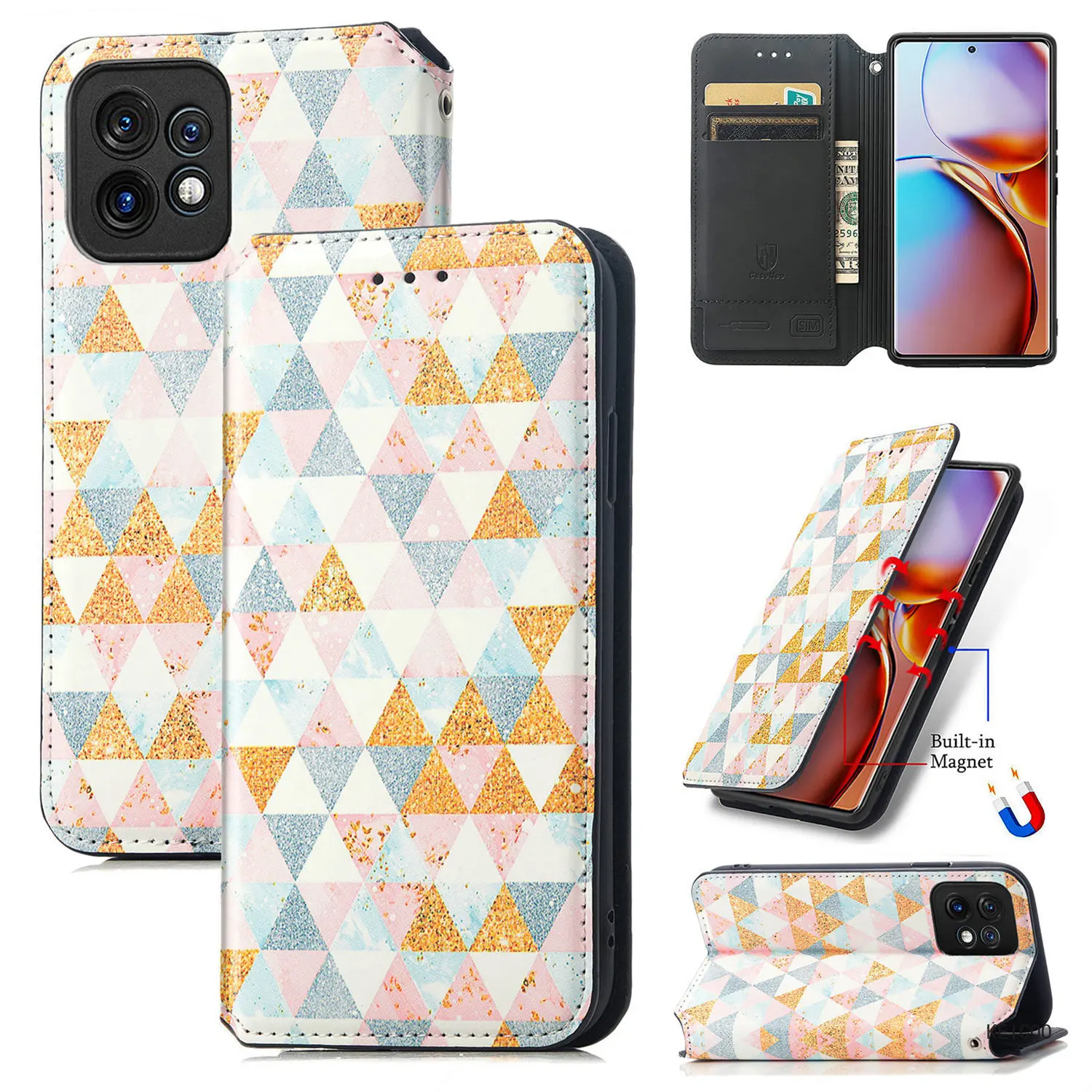 Colorful Leather Cover for Motorola Moto X40 Pro X40Pro Edge X30 40 40Pro XT2301-5 XT2301-5 XT2303-2 Protective Shell Holder
Colorful Leather Cover for Motorola Moto X40 Pro X40Pro Edge X30 40 40Pro XT2301-5 XT2301-5 XT2303-2 Protective Shell Holder