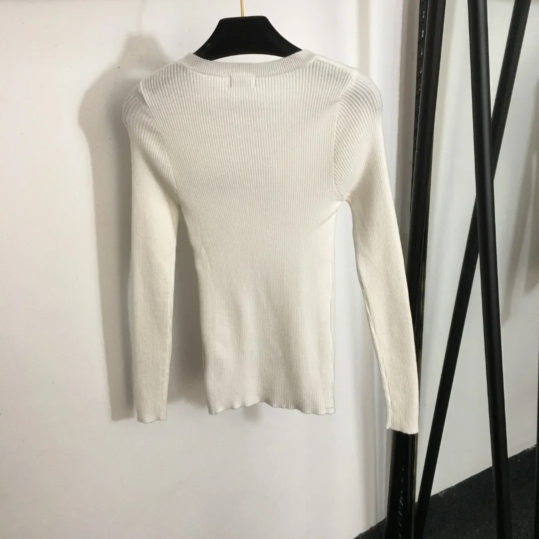 Knitted Sweater Bottom Top, High Elastic, Tight, Long Sleeve, Monochromatic, Logo Printing, Simple, Autumn, Winter, 23
Knitted Sweater Bottom Top, High Elastic, Tight, Long Sleeve, Monochromatic, Logo Printing, Simple, Autumn, Winter, 23