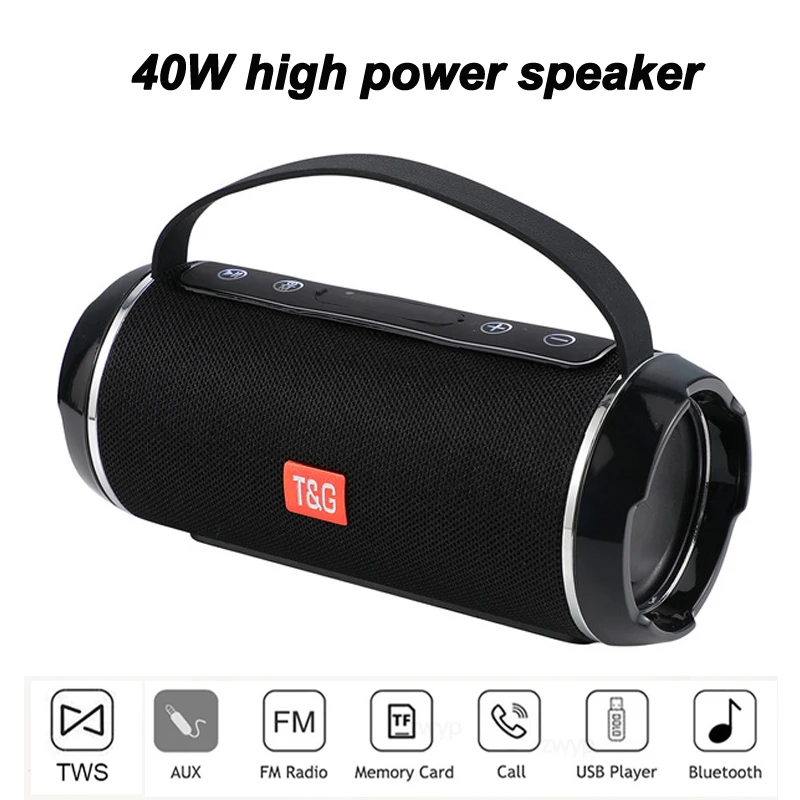 TG116C 40W TWS Outdoor Waterproof Portable High Power Bluetooth Speaker Wireless Sound Column Subwoofer Music Center 3D Stereo R
TG116C 40W TWS Outdoor Waterproof Portable High Power Bluetooth Speaker Wireless Sound Column Subwoofer Music Center 3D Stereo R