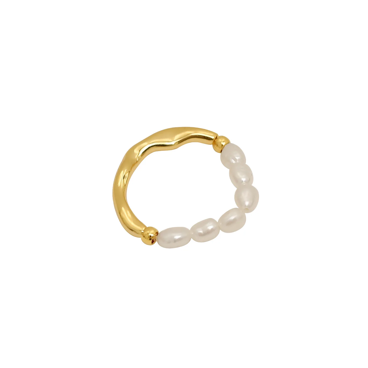 Wave Natural Baroque Pearl Ring French Style Design Cool Wind Ring For Women Fashion Elegant Party Jewelry
Wave Natural Baroque Pearl Ring French Style Design Cool Wind Ring For Women Fashion Elegant Party Jewelry