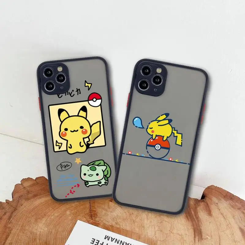 Cartoon Pokemon Pikachu Phone Case For iphone 13 12 11 Pro Max Mini XS 8 7 Plus X SE 2020 XR Matte Transparent Cover
Cartoon Pokemon Pikachu Phone Case For iphone 13 12 11 Pro Max Mini XS 8 7 Plus X SE 2020 XR Matte Transparent Cover