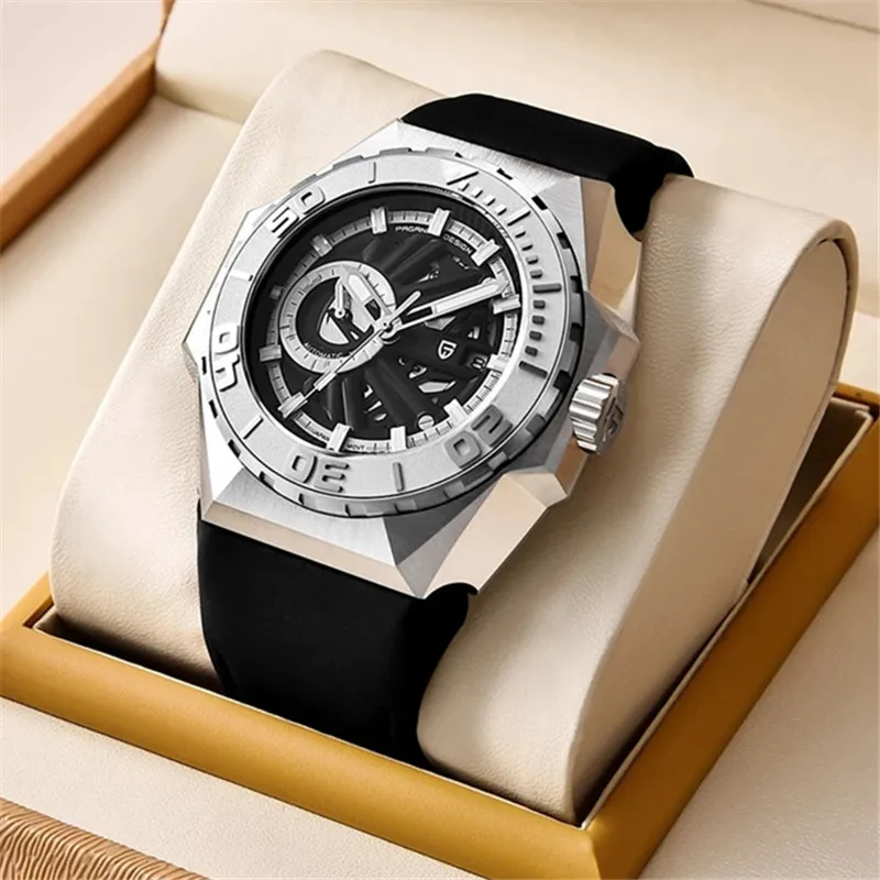 NEW Men Watch PAGANI DESIGN Japan 8217 Movement Sapphire Glass Waterproof 100M Automatic Sports Date Watches Relogio Masculino 
NEW Men Watch PAGANI DESIGN Japan 8217 Movement Sapphire Glass Waterproof 100M Automatic Sports Date Watches Relogio Masculino