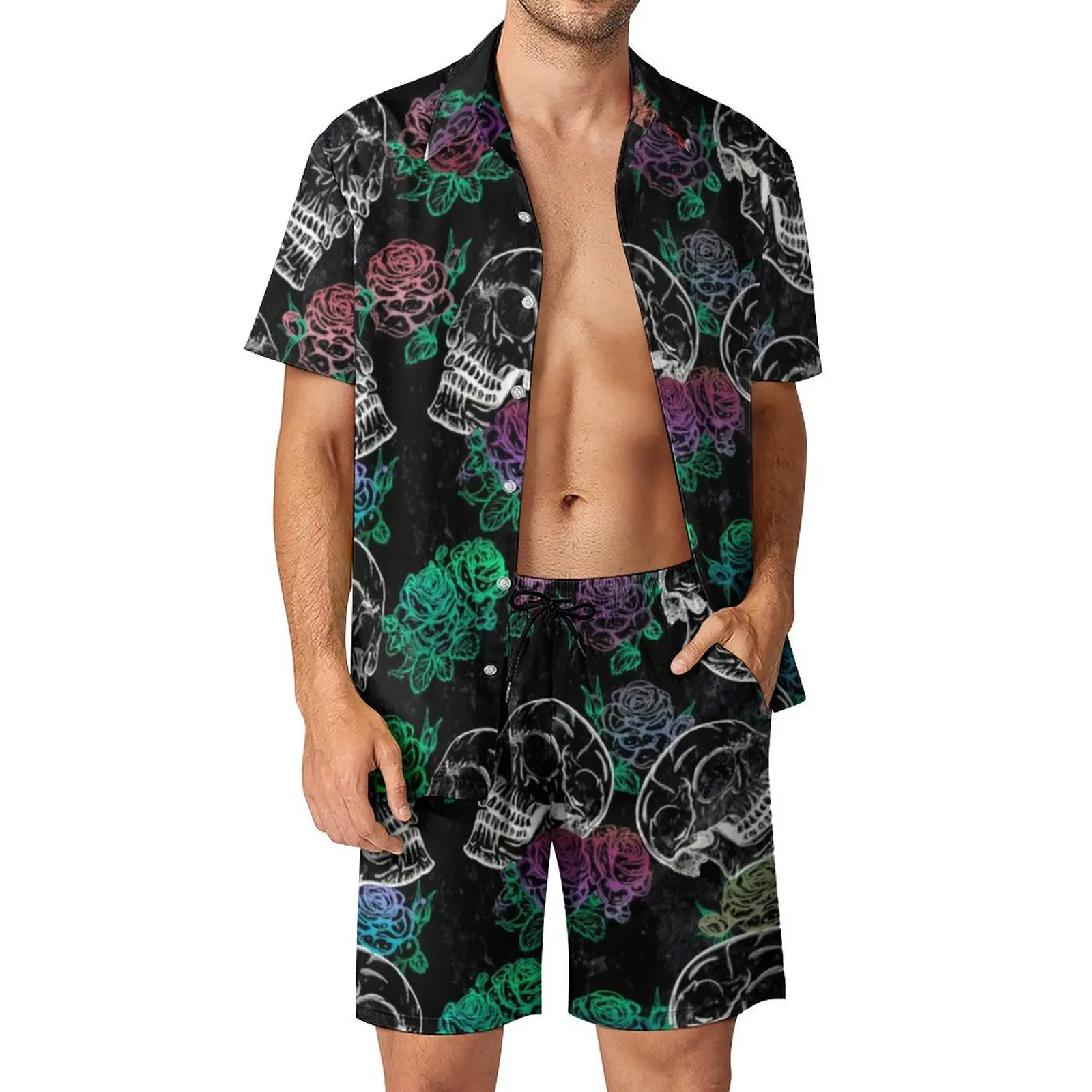 Floral Sugar Skull Men Sets Ombre Rose Print Girly Pastel Casual Shorts Beach Shirt Set Streetwear Graphic Suit Big Size Clothes
Floral Sugar Skull Men Sets Ombre Rose Print Girly Pastel Casual Shorts Beach Shirt Set Streetwear Graphic Suit Big Size Clothes