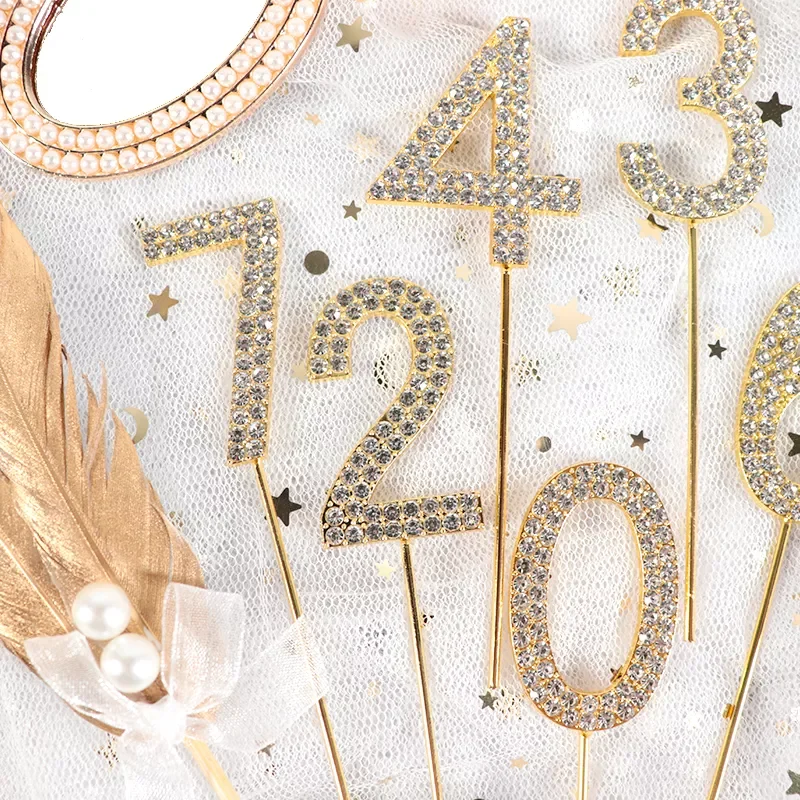 Digital Cake Topper 0-9 Rhinestone Number Birthday Anniversary Party Cake Decoration Tool Baking Card Wedding Decoration
Digital Cake Topper 0-9 Rhinestone Number Birthday Anniversary Party Cake Decoration Tool Baking Card Wedding Decoration
