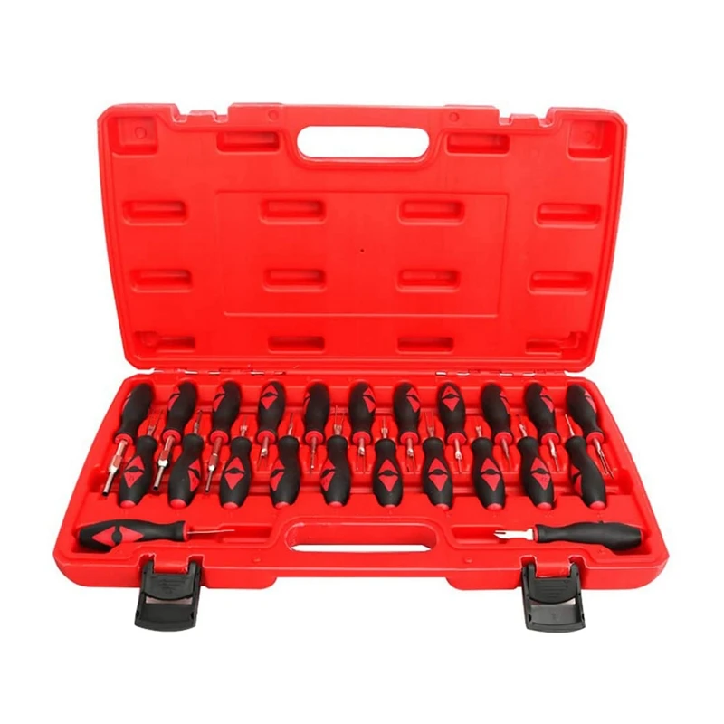 23 PCS Universal Terminal Tool Kit Terminal Release Tool Set Electrical Connector Removal Tool For Various Vehicles
23 PCS Universal Terminal Tool Kit Terminal Release Tool Set Electrical Connector Removal Tool For Various Vehicles