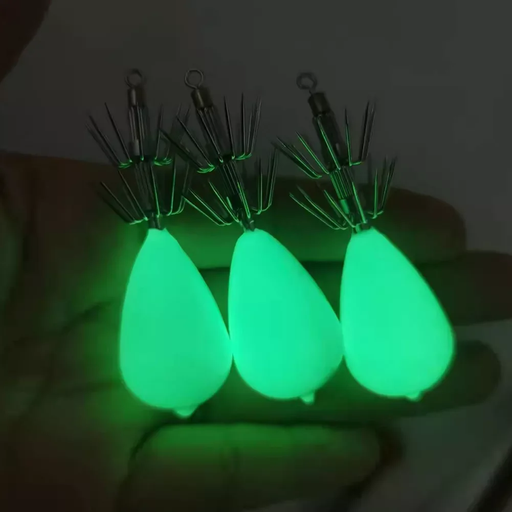 Double-Layer Luminous Swivel Squid Fishhook Glow in Dark Octopus Cuttlefish Fishing Jig Hook Fishing Tackle Gear
Double-Layer Luminous Swivel Squid Fishhook Glow in Dark Octopus Cuttlefish Fishing Jig Hook Fishing Tackle Gear
