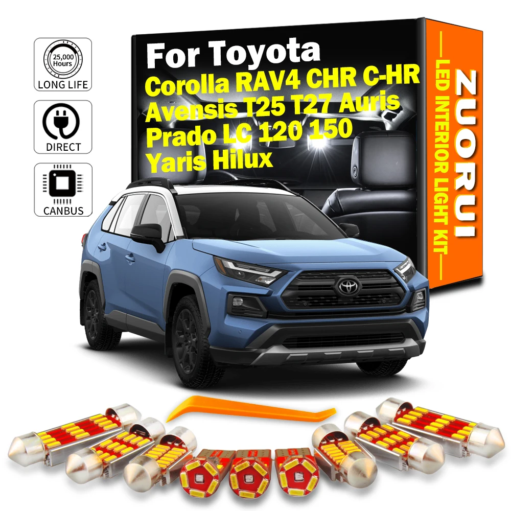 Лампы для салона Toyota RAV4 CHR Corolla Avensis T25 T27 Auris Prado LC 120 150 Yaris Hilux
Лампы для салона Toyota RAV4 CHR Corolla Avensis T25 T27 Auris Prado LC 120 150 Yaris Hilux