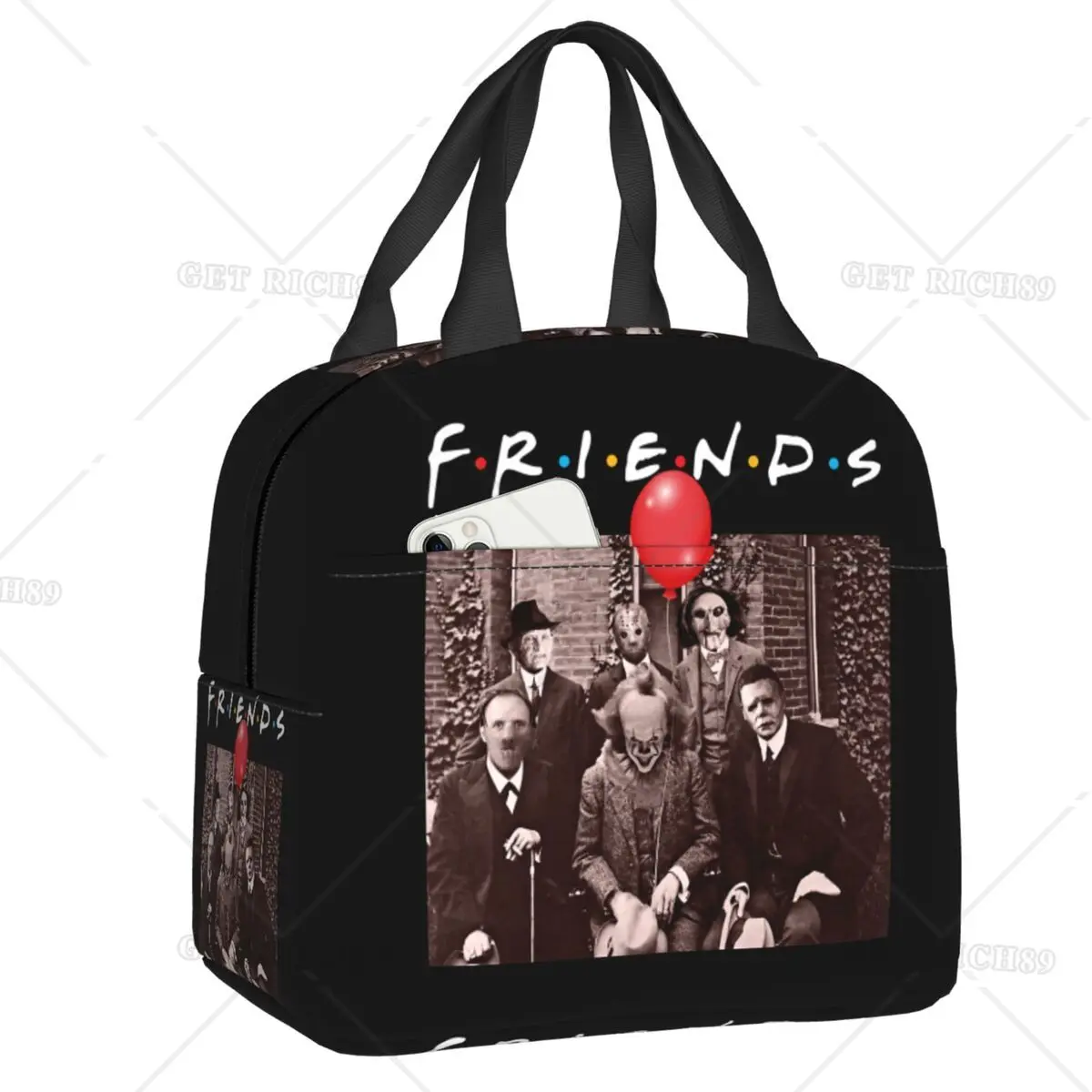 Halloween Friends Horror Movie Character Insulated Lunch Bag for Women Resuable Cooler Thermal Lunch Box Kids School Children
Halloween Friends Horror Movie Character Insulated Lunch Bag for Women Resuable Cooler Thermal Lunch Box Kids School Children