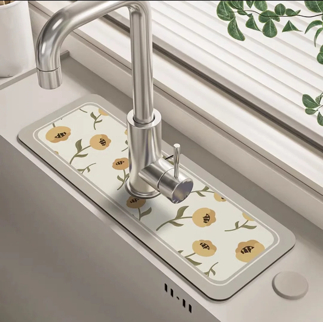 Classic Sink Faucet Drain Pad Table Mat Toilet Diatom Mud Absorbent Pad Non-slip Anti-mildew Mat for Kitchen Countertop Dining
Classic Sink Faucet Drain Pad Table Mat Toilet Diatom Mud Absorbent Pad Non-slip Anti-mildew Mat for Kitchen Countertop Dining