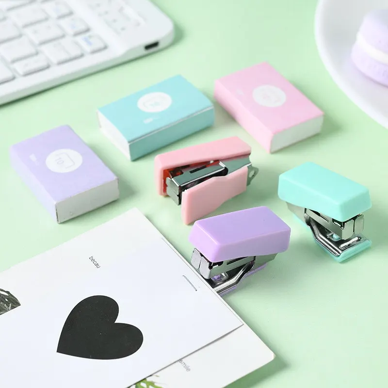 Cute Mini Morandi Color Metal Stapler Set with 500pcs 10# Staples Binding Tools Kawaii Stationery School Office Supplies
Cute Mini Morandi Color Metal Stapler Set with 500pcs 10# Staples Binding Tools Kawaii Stationery School Office Supplies