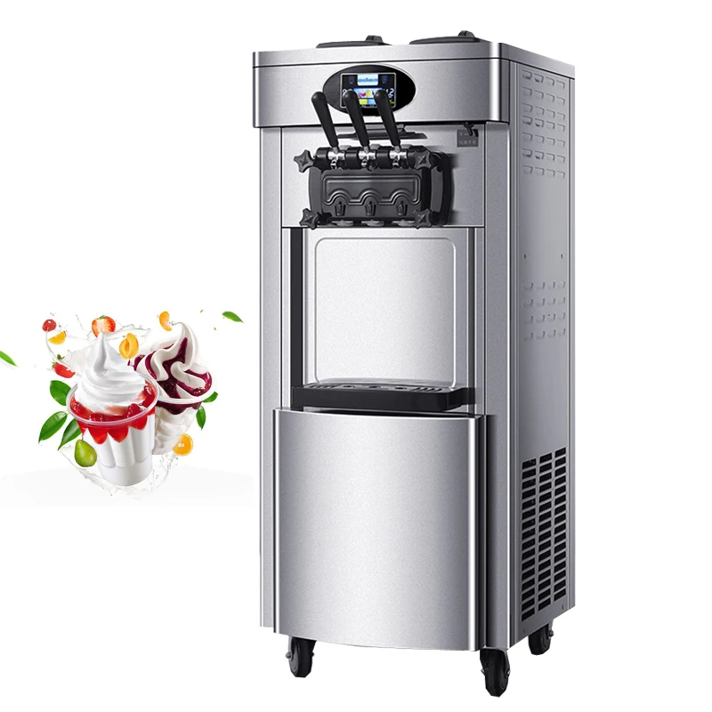 Soft Serve Ice Cream Machines with Compressor 3 Flavors Automatic for Commercial Use Drink Shops Sweet Cones Freezing Equipment
Soft Serve Ice Cream Machines with Compressor 3 Flavors Automatic for Commercial Use Drink Shops Sweet Cones Freezing Equipment