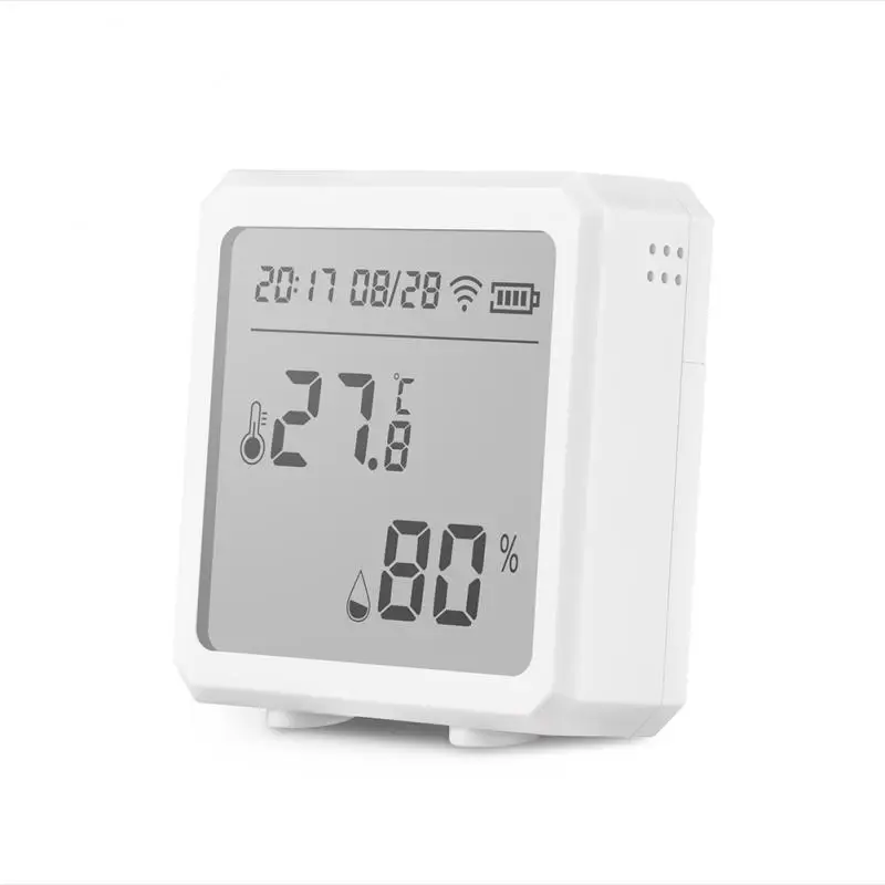Датчик температуры Tuya Zigbee с дистанционным управлением, датчик влажности и температуры с интеллектуальным соприкосновением, портативный ЖК-дисплей 
Датчик температуры Tuya Zigbee с дистанционным управлением, датчик влажности и температуры с интеллектуальным соприкосновением, портативный ЖК-дисплей