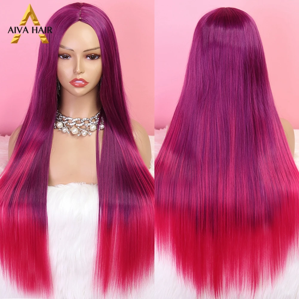 Ombre Purple Red Synthetic Wig Heat Resistant Drag Queen Long Straight Wig Cosplay Synthetic Wigs For Black Women
Ombre Purple Red Synthetic Wig Heat Resistant Drag Queen Long Straight Wig Cosplay Synthetic Wigs For Black Women