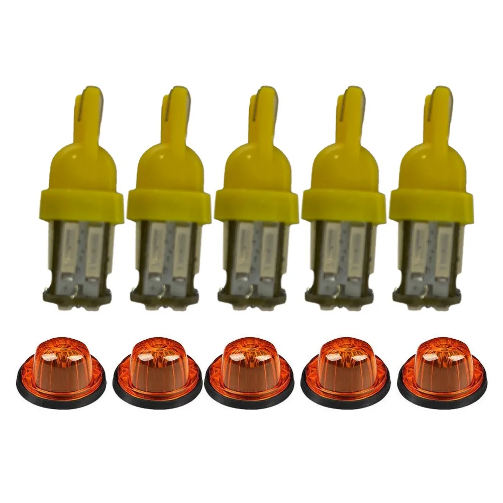 RV Cab Marker Lights Replacement Roof Running Lamp SUV With T10 Plug Base 5pcs Amber Lens For Truck
RV Cab Marker Lights Replacement Roof Running Lamp SUV With T10 Plug Base 5pcs Amber Lens For Truck