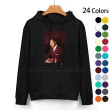 Sam Cooke Eating Pizza Pure Cotton Hoodie Sweater 24 Colors Sam Cooke Black Lives Matter Change Is Gonna Come Soul Pizza
