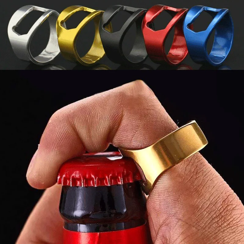Fashion New 5 Colors Stainless Steel Creative Thickened One Size Bottle Opener Ring
Fashion New 5 Colors Stainless Steel Creative Thickened One Size Bottle Opener Ring